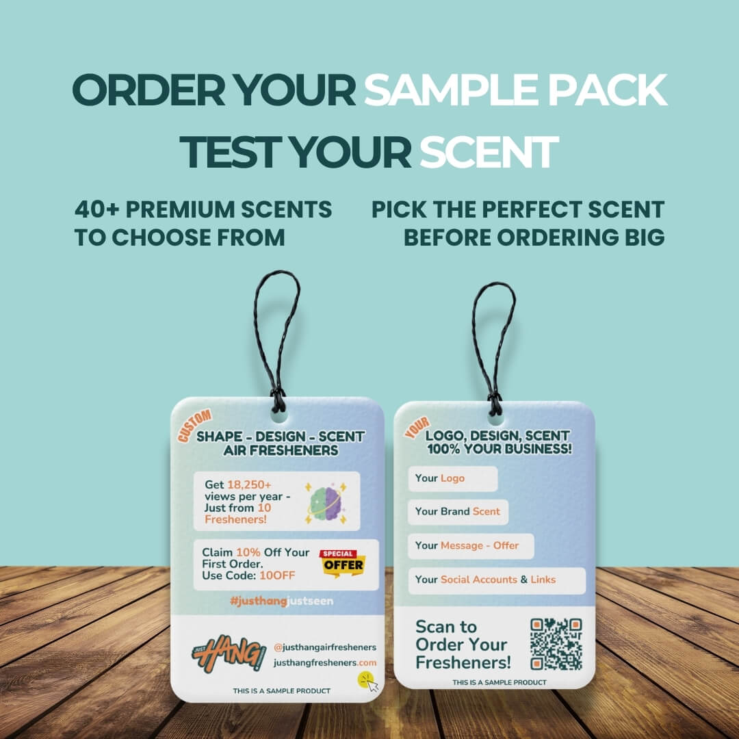 Custom Car Fresheners with Logo, Branding, Scent & Packaging β Order Now!